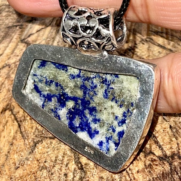 Lapis Lazuli Pendant 1 7/8” - Picture 4 of 9